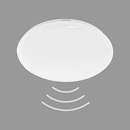 TELEFUNKEN - LED Deckenleuchte mit Bewegungssensor, Deckenlampe mit Tageslichtsensor, neutralweiße Lichtfarbe, 20 Watt, 2.500 Lumen, Weiß, 40cm 601306TF