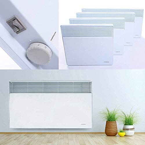 Thermoval Konvektor Elektroheizung Heizgerät Heizkörper Heizung Elektro Heizer Wärme | 1000W (52 x 47,5 x 10 cm - 1000W)