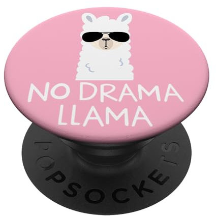 PopSockets Kein Drama Lama Alpaka mit Sonnenbrille Lama Liebhaber - R PopSockets PopGrip: Ausziehbarer Sockel und Griff für Handys/Tablets mit Tauschbarem Top