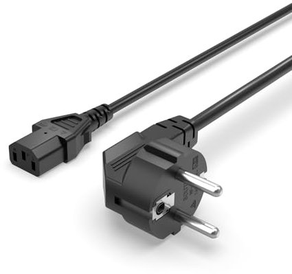 Superer 3-poliges Netzkabel Passend für Samsung, Dell, BenQ, LG, Sony, Panasonic, Acer, passend für Compaq LCD, Plasma TV, LED Monitor Stromkabel Ladekabel