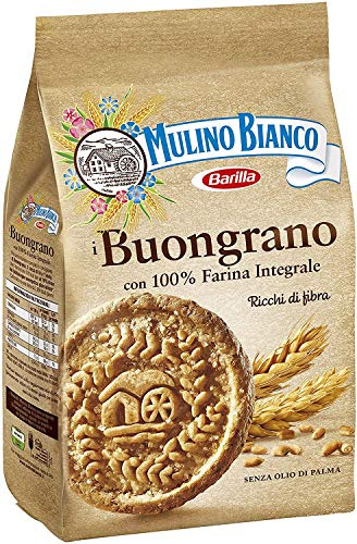 Mulino Bianco Buongrano Biscotti 100% Integrali 6 Pezzi Da 350 Grammi