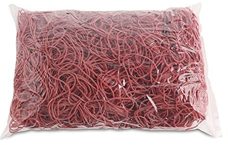 Rubber Bands OFFICE PRODUCTS Diameter 50mm 1,5x1,5mm 1000g Red/Small Office Accessories/Type-Standard/Material-Rubber/Weight (g)-1000 / Colour-Red/Size-1,5x1,5mm