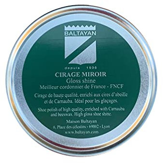 Baltayan Cirage Effet Miroir Pour Des Glacis Et Qui Rend Votre Cuir Brillant Et Lisse, Formule, Naturelle et Qualitative, à la Cire d’Abeille et de Carnauba, 7 Teintes, 100 ml (Bordeaux)