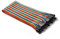 Chanzon 1 x 40 STK. 30cm lang Male-Female Jumper Wire Kabel Line Connector Ribbon Solderless Mehrfarbig für Arduino Raspberry Pi Elektronisches Steckbrett Protoboard PCB Board