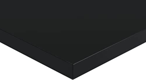 boho office® Schreibtischplatte, Tischplatte – 160 x 78 x 2,7 cm in schwarz, nachhaltige Fenix NTM® Nanotech-Oberfläche mit Anti-Fingerprint-Beschichtung