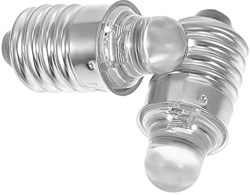 Uonlytech 2 Piezas Bombilla De Linterna 3v Reemplazo De Bombillas De Linterna Led 3v Pequeña Bombilla Bombillas Led Para De Base De Tornillo Mini Vidrio E10 Cuentas De Lámpara