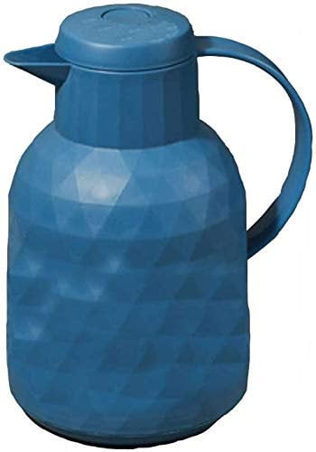 Bollitore Termico Caraffa Termica con Rivestimento Isolante in Vetro, Isolamento for Succo/Latte/tè/caffè E Pentola for Isolamento dal Freddo, Thermos in Resina A Pressione (Color : E, Size : 1L)