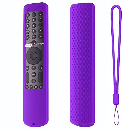 Coque de protection lumineuse pour Xiaomi Mi TV P1 50 43 P1E Q1 75 Q1E 55 XMRM-19 Télécommande vocale Violet
