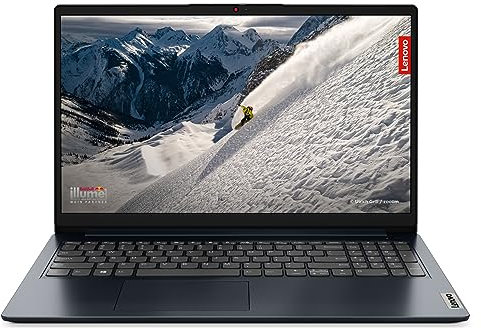 Lenovo IdeaPad 1 Gen 7 - Ordenador Portátil 15.6 FullHD (AMD Ryzen 7 5700U, 8GB RAM, 512GB SSD, AMD Radeon Graphics, Sin Sistema Operativo) Azul - Teclado QWERTY Español