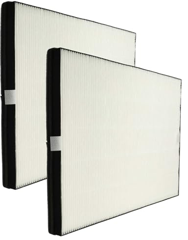 vhbw 2x HEPA Filter compatible with Philips AC1214, AC1215, AC1217, AC1217i, AC2729, 1000 Series, 1000i Series Air Cleaner - Spare Air Filter