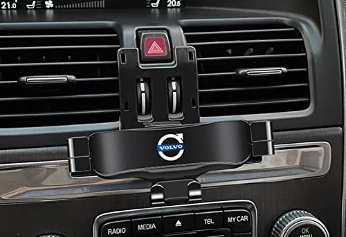 REDLEK Auto Handyhalterung für Volvo XC60 S90 V90 S60 XC40 XC90, Handy KFZ Halterungen Kratzfest rutschfest, 360° Drehung Flexibel, Universal Autotelefonhalter Auto Zubehör,XC60 2009~2017