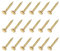 METALLIXITY Petit Clous (1x8mm) 50pcs, Carbone Acier Minuscule Quincaillerie Clous - pour Ménage Travail Bois, Doré