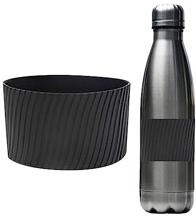 Fulenyi Silicone Bottle Sleeves | Reusable Coffee Pouch, Heat Resistant Cup Protector, Reusable Cup Sleeve Ice Hot Drink