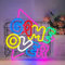 Game Over Enseigne au Néon Jeu Néon Enseigne de Jeu au Néon LED Enseigne au Néon Alimentée par USB pour Salle de Jeux,Chambre,Fête,Enseigne au Néon de Décoration Murale de Noël