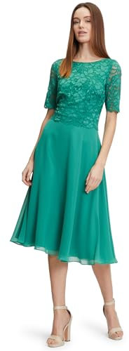 Vera Mont Damen Cocktailkleid mit Spitze 40, Silky Green
