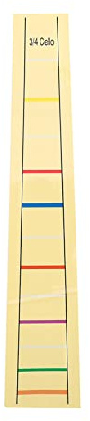 Cello-Fingerpositionierungsanzeige, Cello-Fingerführung für Cello, Praktisches Cello-Aufkleber-Etikett-Zubehör für Anfänger (3/4)