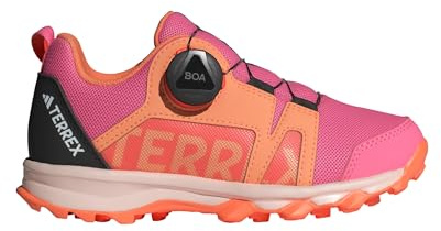 adidas Unisex Kids Terrex Agravic BOA Trail Running Shoes, Pink Fusion/Putty Mauve/core Black, 11.5 UK Child