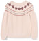 Knit jacquard sweater