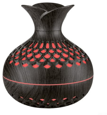 Zoegneer Diffusor für ätherisches Öl, 7 Farben, LED, Aroma-Luftbefeuchter, für Heimbüros, Yoga-Studios, Fitnessstudios (dunkel)