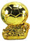 MDATT Football Golden Ballon Trophy Champion Trophy World's Best Player MVP Shooter Awards World Cup Replik Resin Crafts Souvenir Gifts,15CM-Without Lettering Board