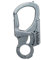 Ahiller Karabiner Schlüsselanhänger Karabinerhaken Clip, Doppelschloss entworfen - Wolfram Stahl Spike - 8cm Legierung Autos Schlüsselbund [Dunkle Legierung-1P]