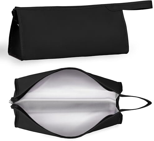 HomeGadget Borsa da Viaggio per Asciugacapelli - [ 35 x 14 x 15 cm ] - Custodia in Pelle Sintetica con Manico - Compatibile con Dyson Airwrap - Nero