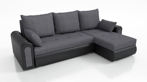 IWMAR MÖBEL Enzo ECKSOFA MIT SCHLAFFUNKTION 240x149x85 Sofa 3 Sitzer! Best Schlafsofa. Eckcouch mit Bettkasten. Couch Wohnzimmer. Polstermöbel. Möbel mit Schlaffunktion.Bettkasten. (05)
