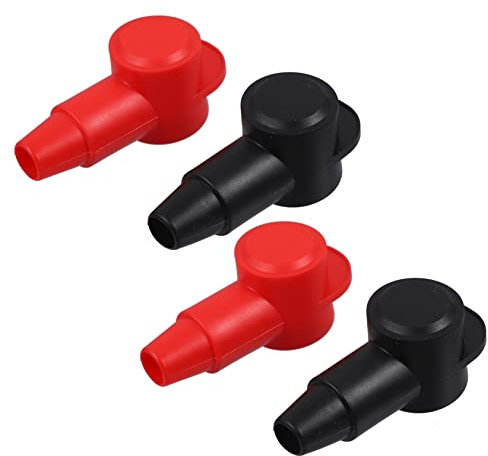 Mikinona 4pcs Battery Terminal Cover Protective Cover for Auto Rv Battery Terminal Caps Replacement for