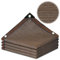 Filet D'ombrage 85% pour Extérieur Serre Poulailler 1x1 1x5 2x4 2x5 3x3 3x4 3x6 4x8 5x4 6x9 8x8 8x10m Marron Toile d'ombrage avec œillets(4X6（m）)