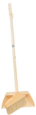 MOBUTOFU 1 Set Bristle Broom Set Brooms Kit Home Cleaning Supplies Long Handle Broom Cleaning Broom Tool Long Handle Dustpans Broom and Dustpan Floor Cleaning Tool Pig Hair Colorful