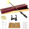 CJBIN Elder Wand, 38CM Dumbledore Wand Light Up, USB Charging Elder Wand Harry, Magic Dumbledore Wand in Gift Box with Card, Station Ticket, Map, and Holder