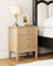 HEYZOEY Nachttisch, Retro Nachtschrank mit 3 Schubladen, Massivholz Nachttisch, Boho Nachtkommode für Schlafzimmer, Wohnzimmer, Holzfarbe