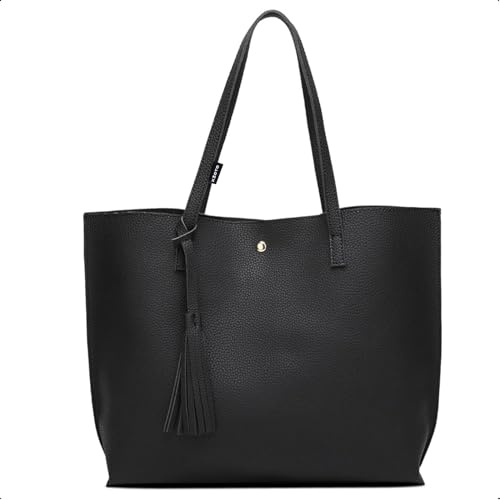 Kioto Handtasche Damen Groß Shopper Tasche für Schule, Arbeit, Freizeit Modische Henkeltasche Tote Bag Einkaufstasche passend für Laptop