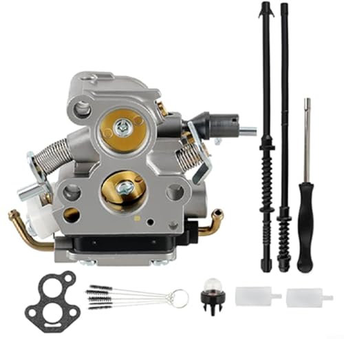 RichVibe 506450501 Carburetor Replacement Kit Compatible with 135 135E 140 140E 435 435E 440 440E Chainsaw for ZAMA C1T-EL41A for JONSERED CS2240 with Gaskets and Fuel Lines