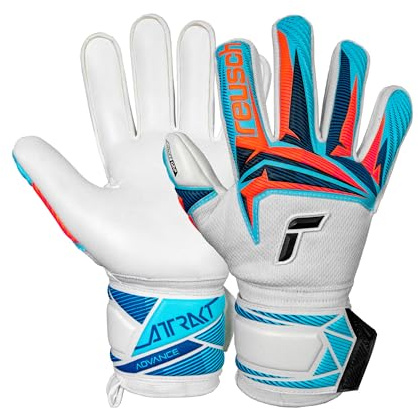 Reusch Torwarthandschuhe Erwachsene | starker Grip, sicherer Halt & Komfort | optimale Kontrolle, atmungsaktiv & robust, für Training & Spiel, geeignet für Rasen & Kunstrasen, Größe 7-11, Attrakt Advance