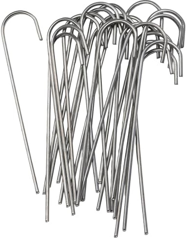 Verzinkte Bodenanker für Agrotextilien, 15 cm, Ø 3 mm (100, J - 3 cm)