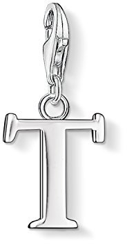 Thomas Sabo Damen Charm-Anhänger T Buchstabe Charm Club 925 Sterling Silber 0194-001-12