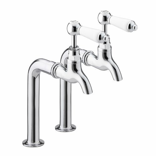 Bristan RS BIB C Chrome Renaissance Double Hole Bib Taps (Upstands Not