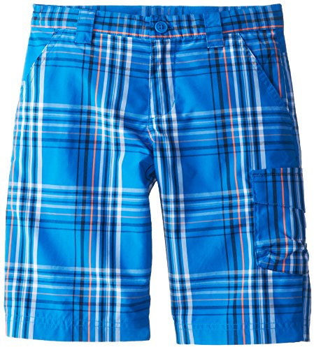 Columbia III Silber Ridge Shorts, Jungen, Hyper Blue Plaid