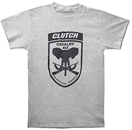 Rockabilia Clutch Elephant Riders Athletic Heather T-Shirt Small - Grey