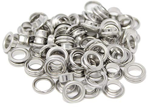 BIG-SAM - Ösen mit Scheiben - 4/5/8/11 oder 14mm in Silber (8mm)