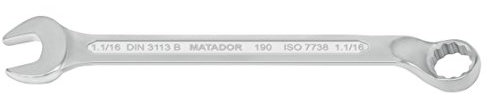 MATADOR Ringmaulschlüssel, gekröpft, 1.1/16 AF, 0190 8015