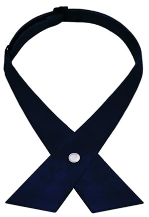 SYAYA Cross Bow Tie for Women or Men, Boy Crossover Bowtie for Girls Uniform & Lolita or Cosplay T-shirt Accessory W-B-T2