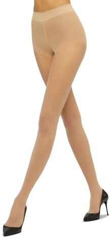 Wolford Damen Glanz Fein Strumpfhose Pure 10 14497, 10 DEN, Gr. X-Large, Beige (Cosmetic 4273)
