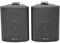 Pair 4” 2 Way Stereo Speakers -70W 8Ohm Black Mini Wall Mounted Background Hi-Fi