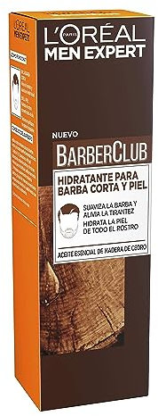 L'Oréal Men Expert - Bartöl „Barber Club“ Feuchtigkeitscreme für kurzen Bart und Haut