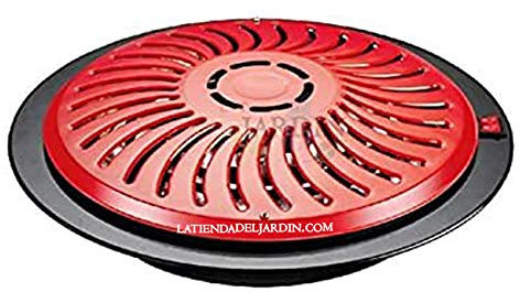 Suinga Brasero Calefactor eléctrico 2 Posiciones Calor. Copa para Mesa Camilla. Potencia 400/900W. Longitud del Cable: 2 Metros. Voltaje: 230V, 50HZ. Medidas: ø370*95 mm. Electric Brazier.