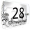 Personalised House Number Sign Printed Plaque Garden Glass Effect Acrylic Sign Door Plate Marble Wall Display 2 Part Branded Acrylic (Vintage Wedding)