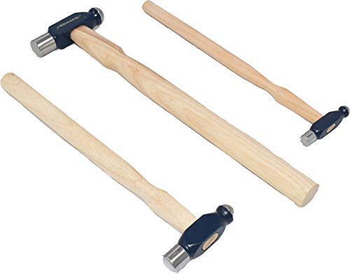NEILSEN 3pc Mini Ball Pein Peen Hammer Set Hardened Steel 30G 60G 110G CT4314
