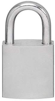 EVVA MCS Vorhangschloss HPM mit 2 Schlüssel + Sicherungskarte, Magnet-Code System, Schließanlage, Hochsicherheits-Vorhängeschloss mit Niro-Bügel Länge 30 mm